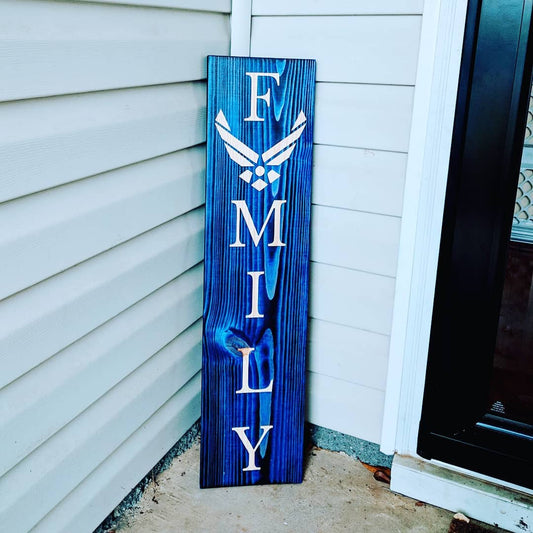 Air Force Family Entrance Sign - 36" and 48" Tall