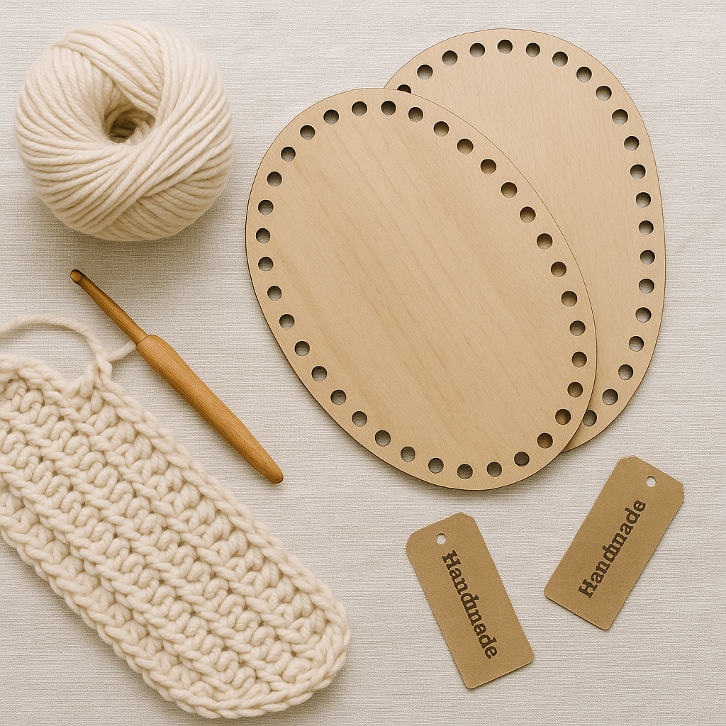 Crochet bases and yarn