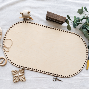 29.5" x 16" Moses Basket Base – 100 Holes | Yarnth3ory Compatible