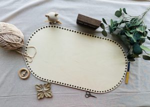 29.5 x 16 Moses Basket Base with 100 12mm holes