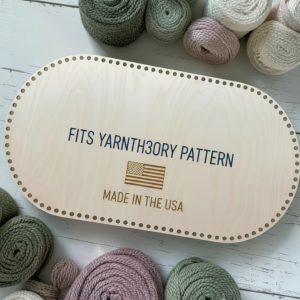 Yarnth3ory Wooden Basket Base for Crochet - 29.5" x16"