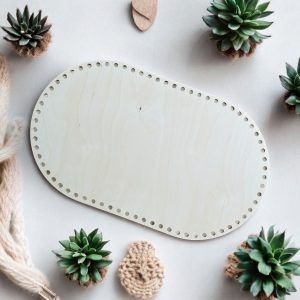 Large 50x30cm Oval Wooden Basket Base