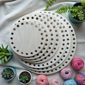Circular Crochet bases with 10mm holes