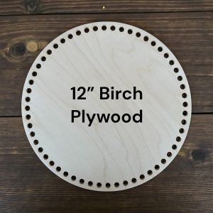 1/4″ Birch Plywood Crochet Circle 12″ Packs - 10mm holes