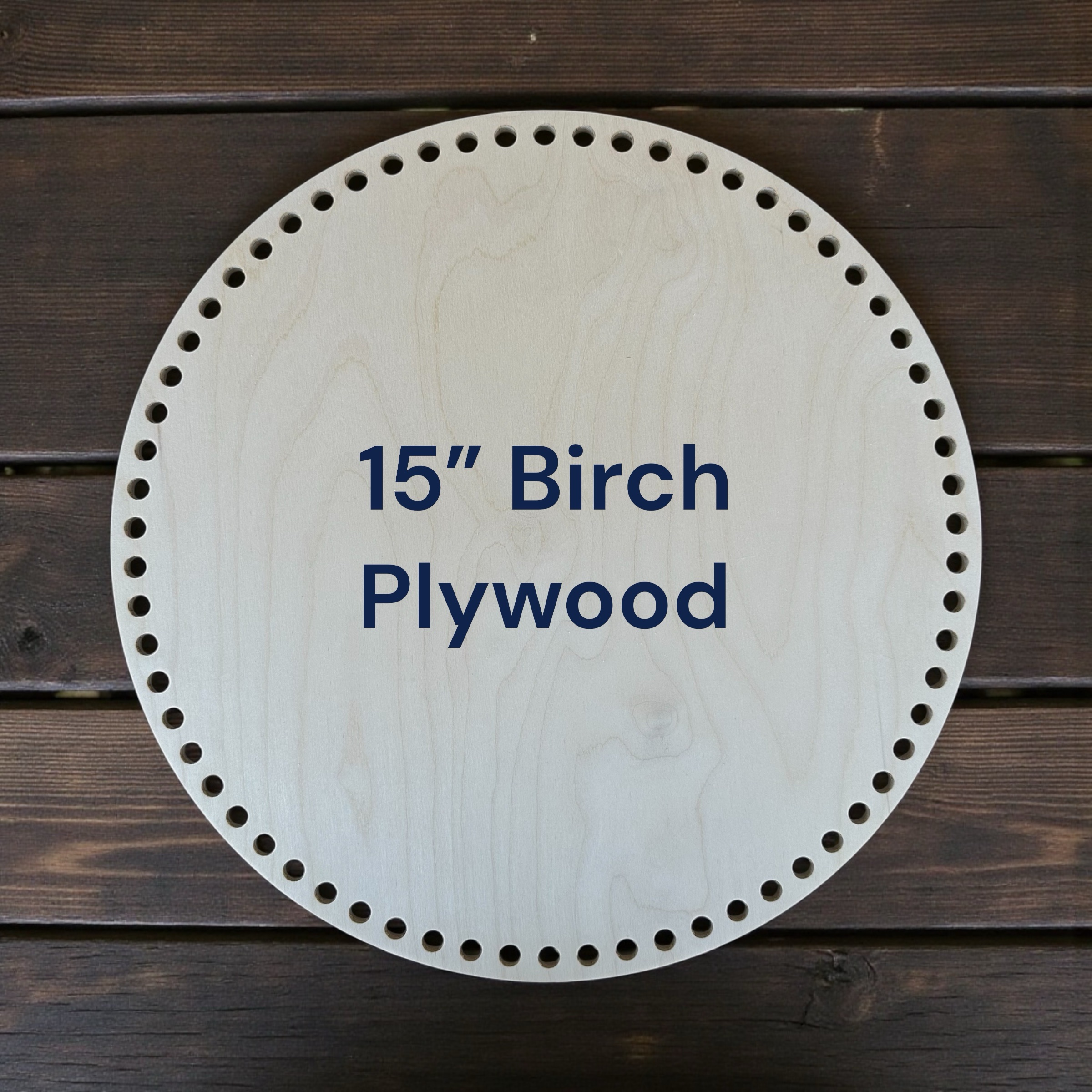 Wooden Crochet Base – 1/4″ Birch Plywood Circle (6″, 8″, 10″ or Set) - Image 6