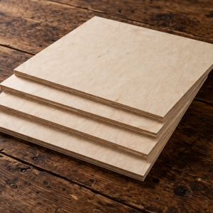 12" Birch Wood Laser Ready Craft Squares - 1/4" Thick