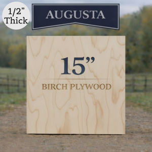 15" Birch Wood Craft Square 5 PACK – 1/2" Thick