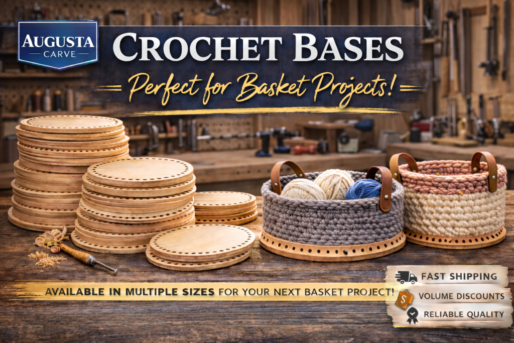 Crochet Basket Base 2 Taglie Creative Quadrato Rotondo Sacchetto