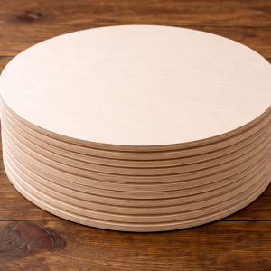 Baltic Birch 12" Laser Ready Wood Rounds - 1/4" Thick