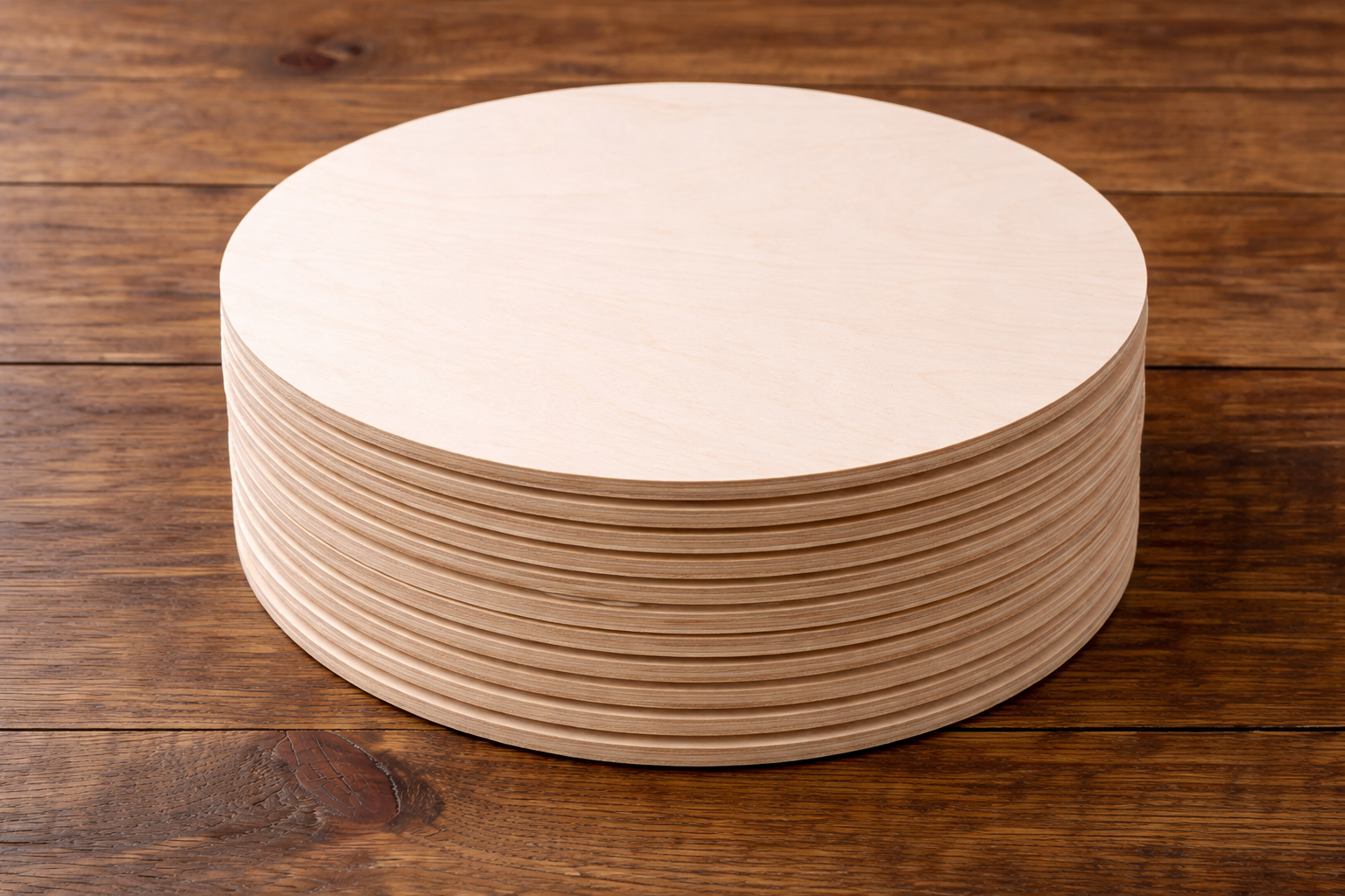 Baltic Birch 12" Laser Ready Wood Rounds - 1/4" Thick