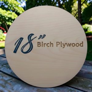 18” Wood Craft Circles - 1/4” Thick Birch - Bulk