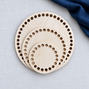 Crochet Basket Bases | 4", 6", & 8" Premium Baltic Birch Basket Bottoms | 10mm Holes | Made in USA