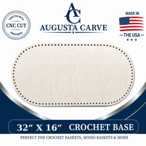 32" x 16" Moses Crochet Basket Base | Compatible with Three Little Cubs Pattern