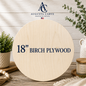 12-Pack | 18" Birch Wood Rounds | 1/2" Thick