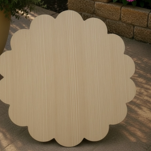 Scalloped Circle Wood Blanks – Version 2 (1/4" Birch)