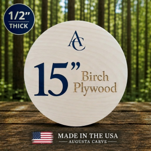 15" Wood Rounds | 1/2" Birch Plywood | Bulk