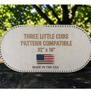 32" x 16" Moses Basket Base | Compatible with Three Little Cubs Pattern