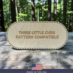 5 Pack 72×33cm Crochet Changing Basket Bases | 1/4" Baltic Birch | Fits Three Little Cubs Pattern