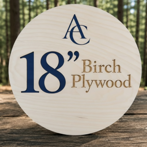 18" Birch Wood Rounds | 1/2" Thick