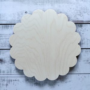 Scalloped Circle Wood Blanks – Version 2 (1/4" Birch)