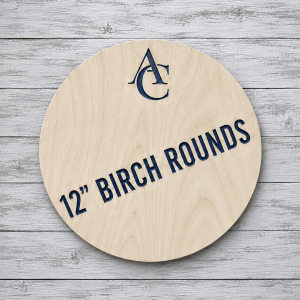 12" Birch Wood Round | 1/4" Thick | Unfinished Craft Blank