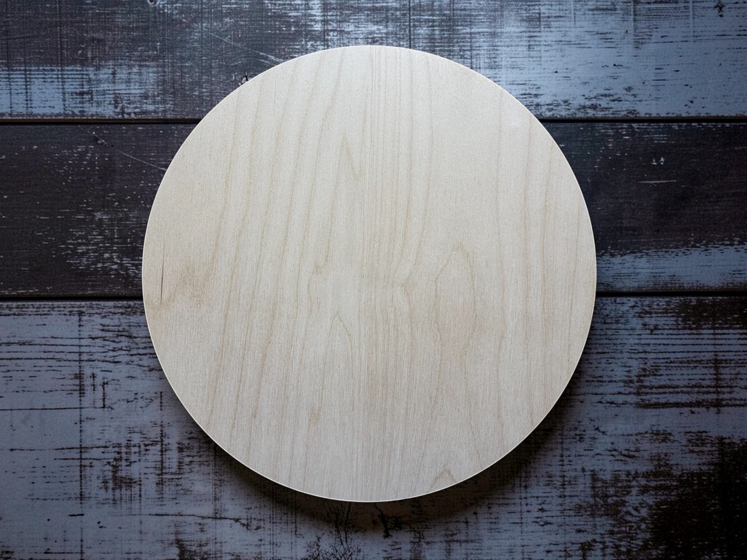 12" Birch Wood Round | 1/4" Thick | Unfinished Craft Blank - Image 2