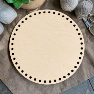 Round Crochet Basket Base (30cm) 11.81" | 44 Holes | Three Little Cubs Compatible