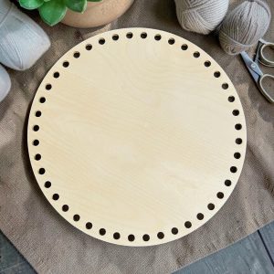 30cm Crochet Basket Base with 44 10mm holes