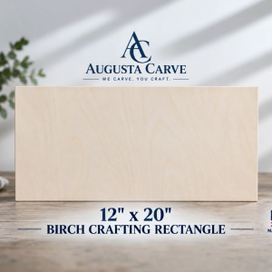 12" x 20" Baltic Birch Rectangle Blank – 1/4" Thick