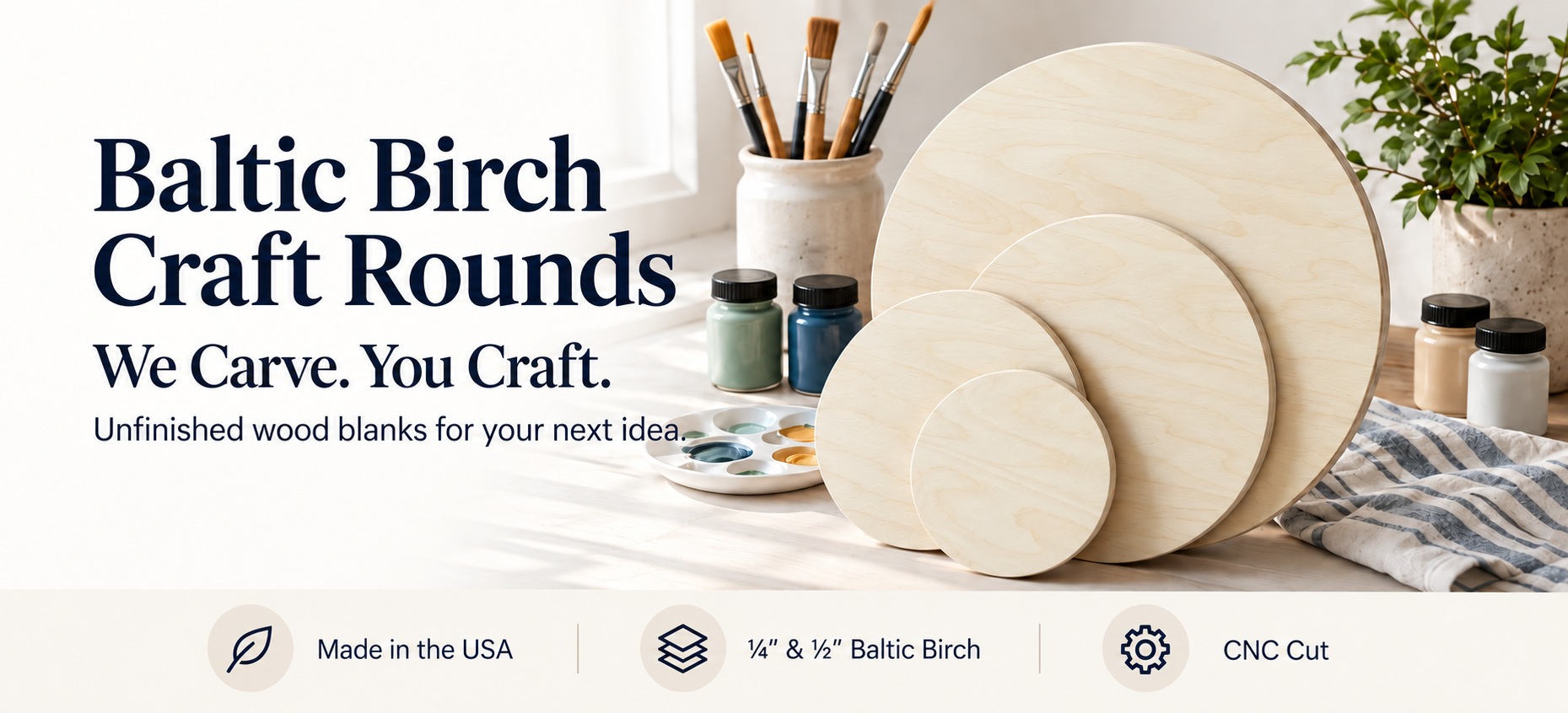 Baltic Birch Craft Rounds